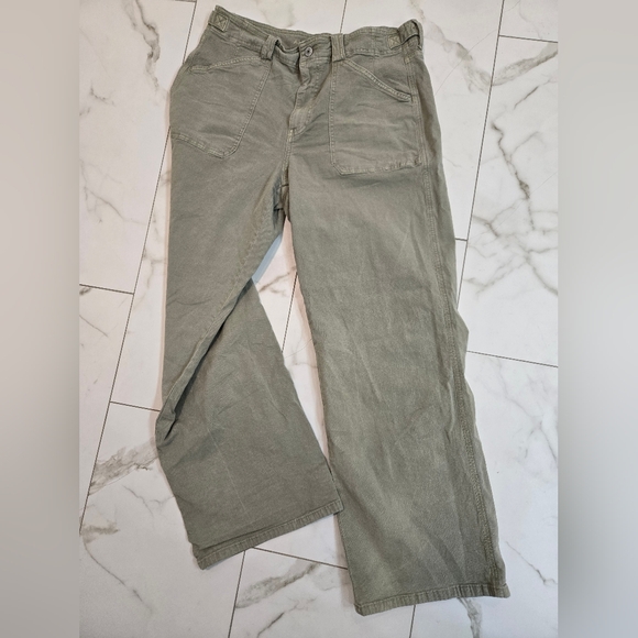 American Eagle Outfitters Pants - American Eagle Outfitters Wide Leg Pants in Olive Green